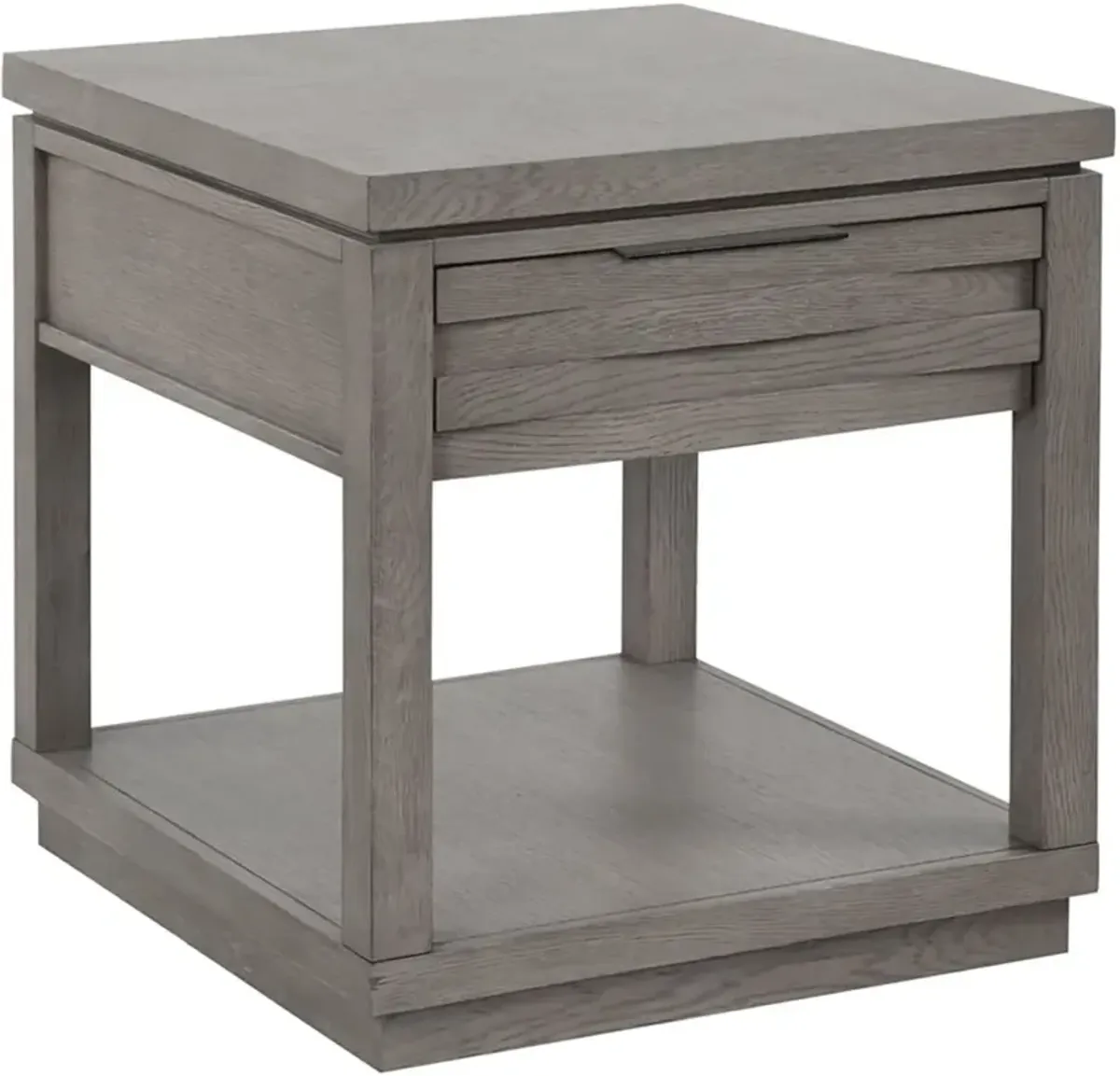 Parker House Pure Modern Angled Collection End Table in Moonstone Color