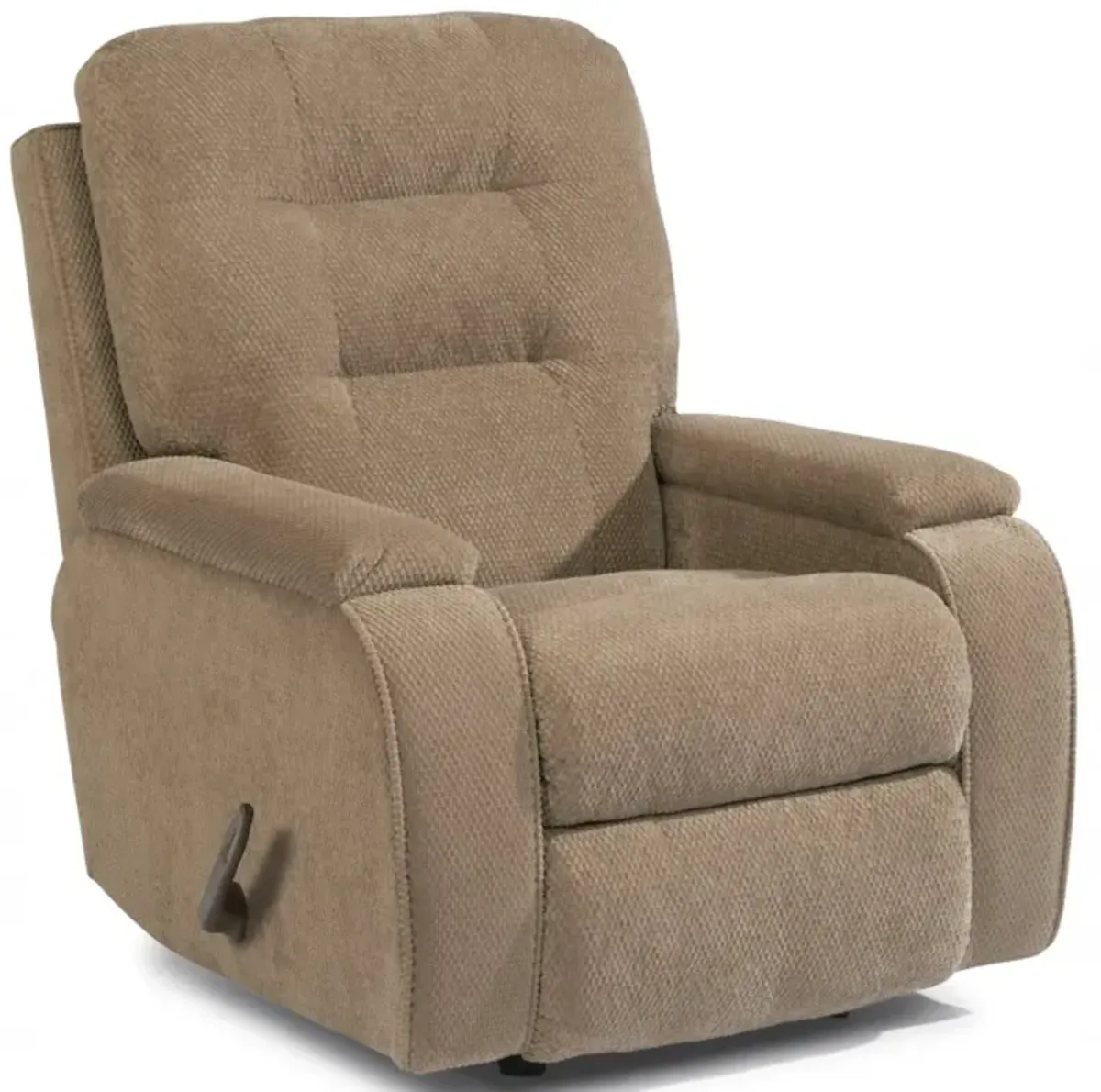 Flexsteel Kerrie Silver Fossil Rocking Manual Recliner