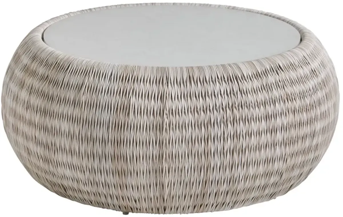 Tommy Bahama Outdoor by Lexington Seabrook Round Cocktail Coffee Table