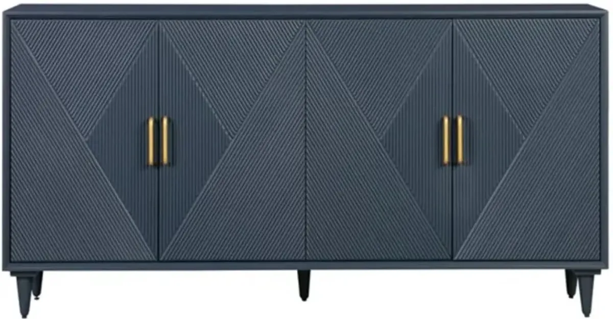 Crestview Arvada Dark Blue Sideboard