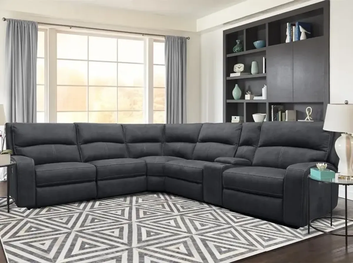 Parker House Polaris Collection 6-Piece Sectional in Slate Color