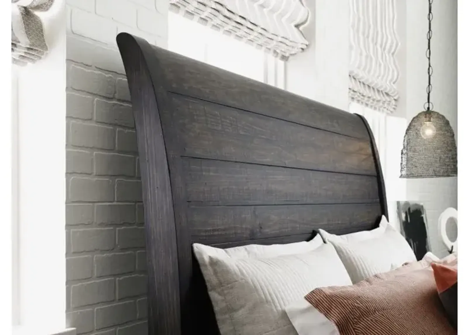 Kincaid Eastburn King Sleigh Bed Plank Road Headboard