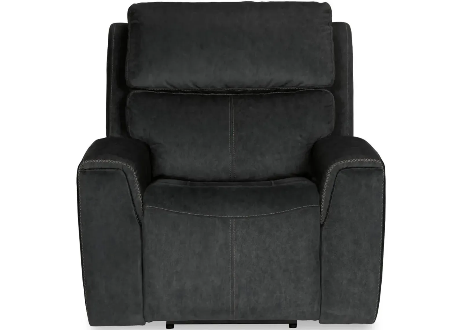 Flexsteel Jarvis Graphite Power Recliner with Power Headrest