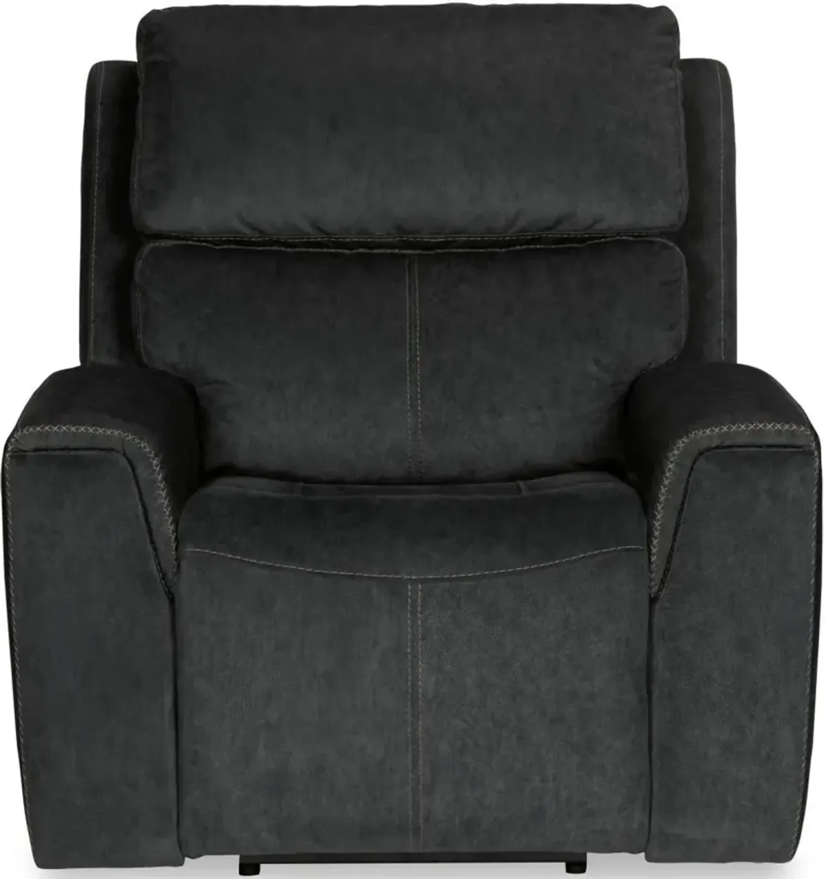 Flexsteel Jarvis Graphite Power Recliner with Power Headrest