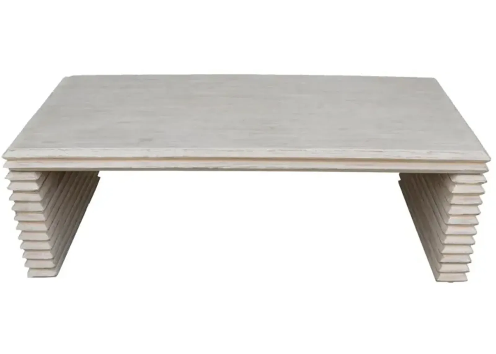 WHITE WASHED JASPER COFFEE TABLE