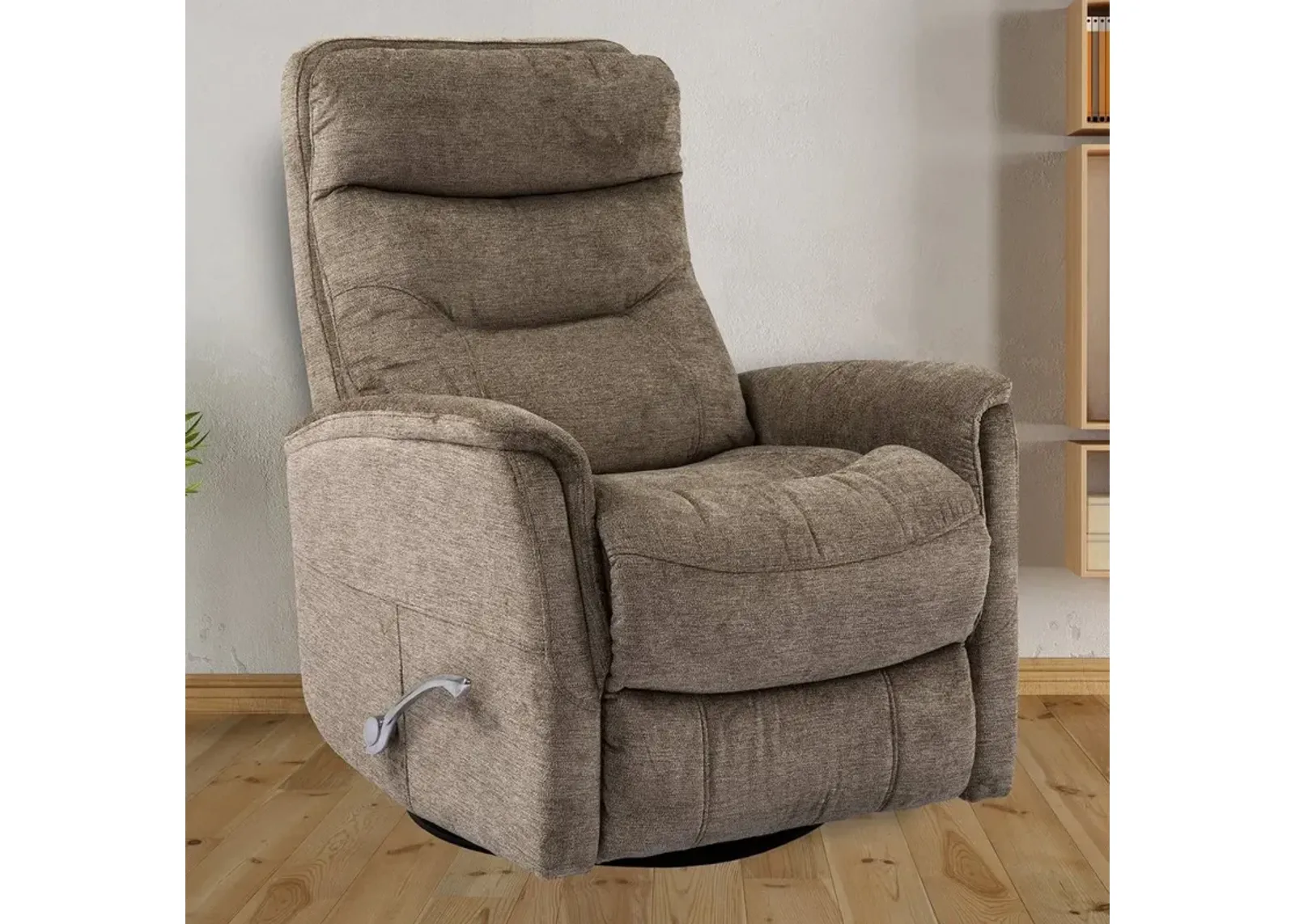 Parker House Gemini Collection Swivel Recliner in Heather