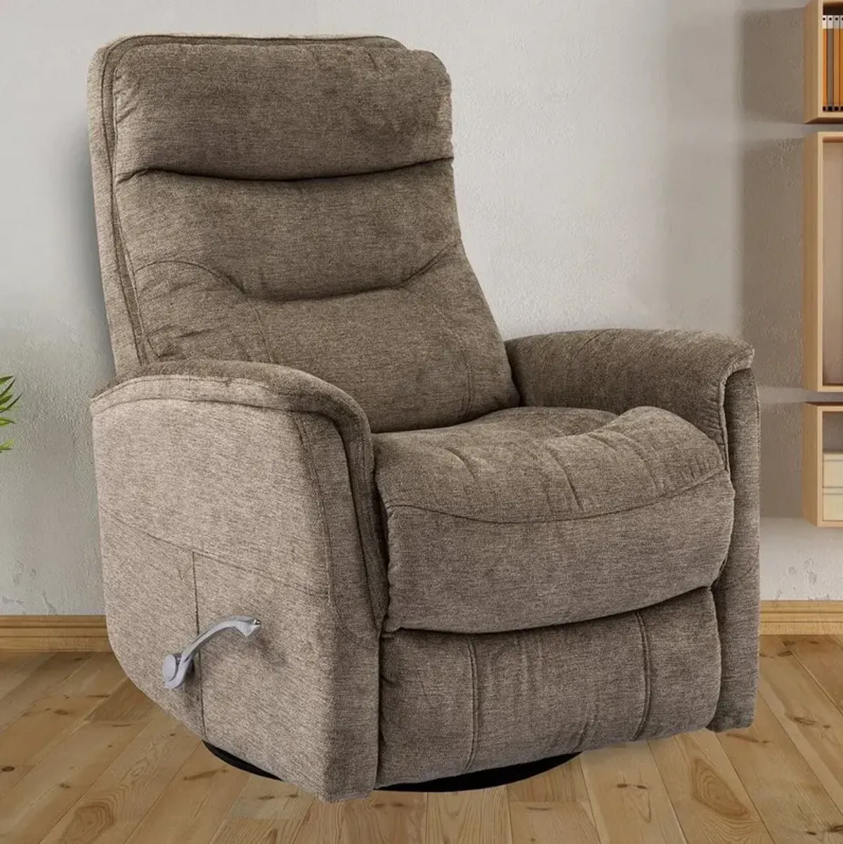 Parker House Gemini Collection Swivel Recliner in Heather