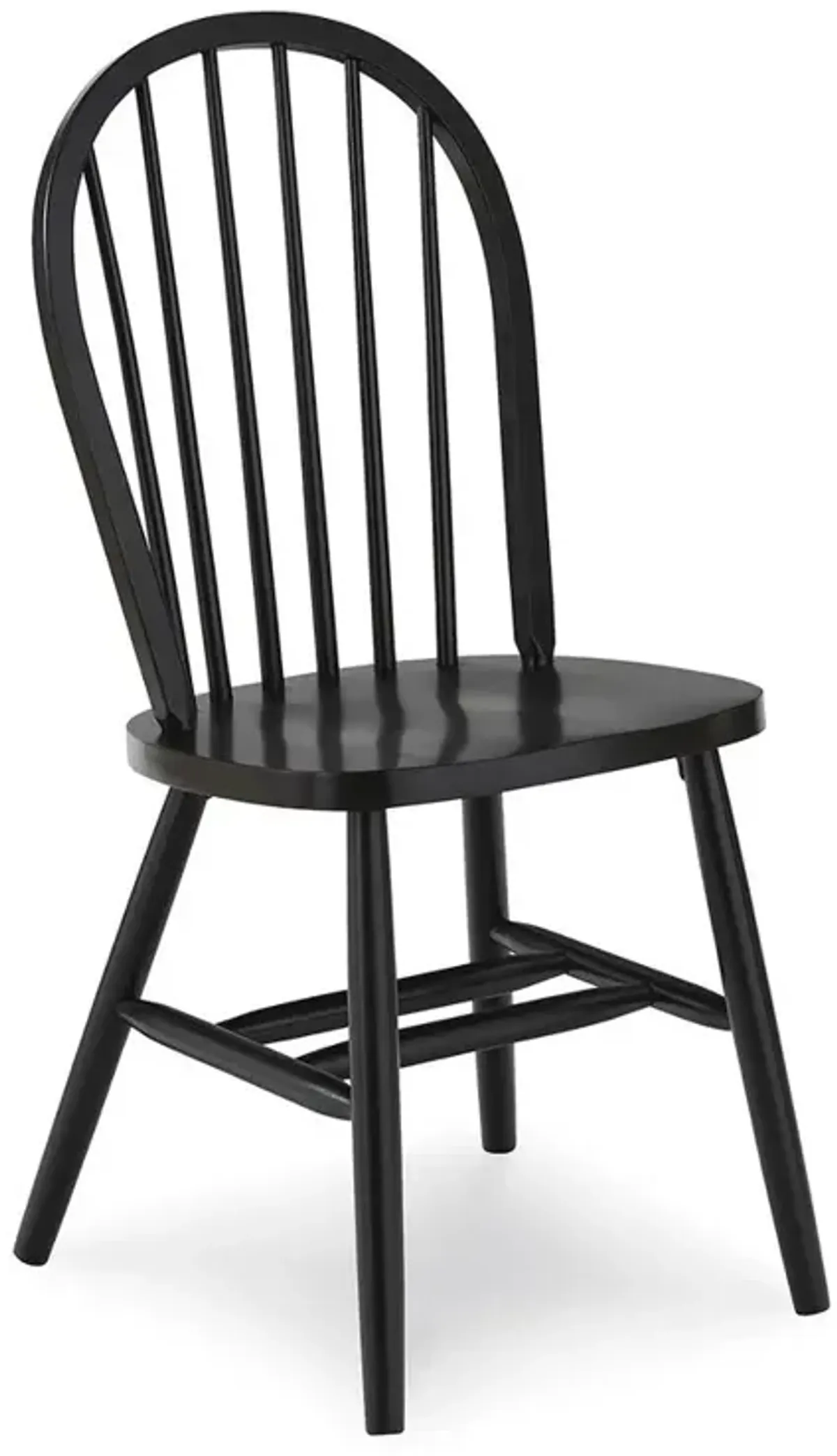 John Thomas Dining Essentials Windsor Wood Dining Chair in Black