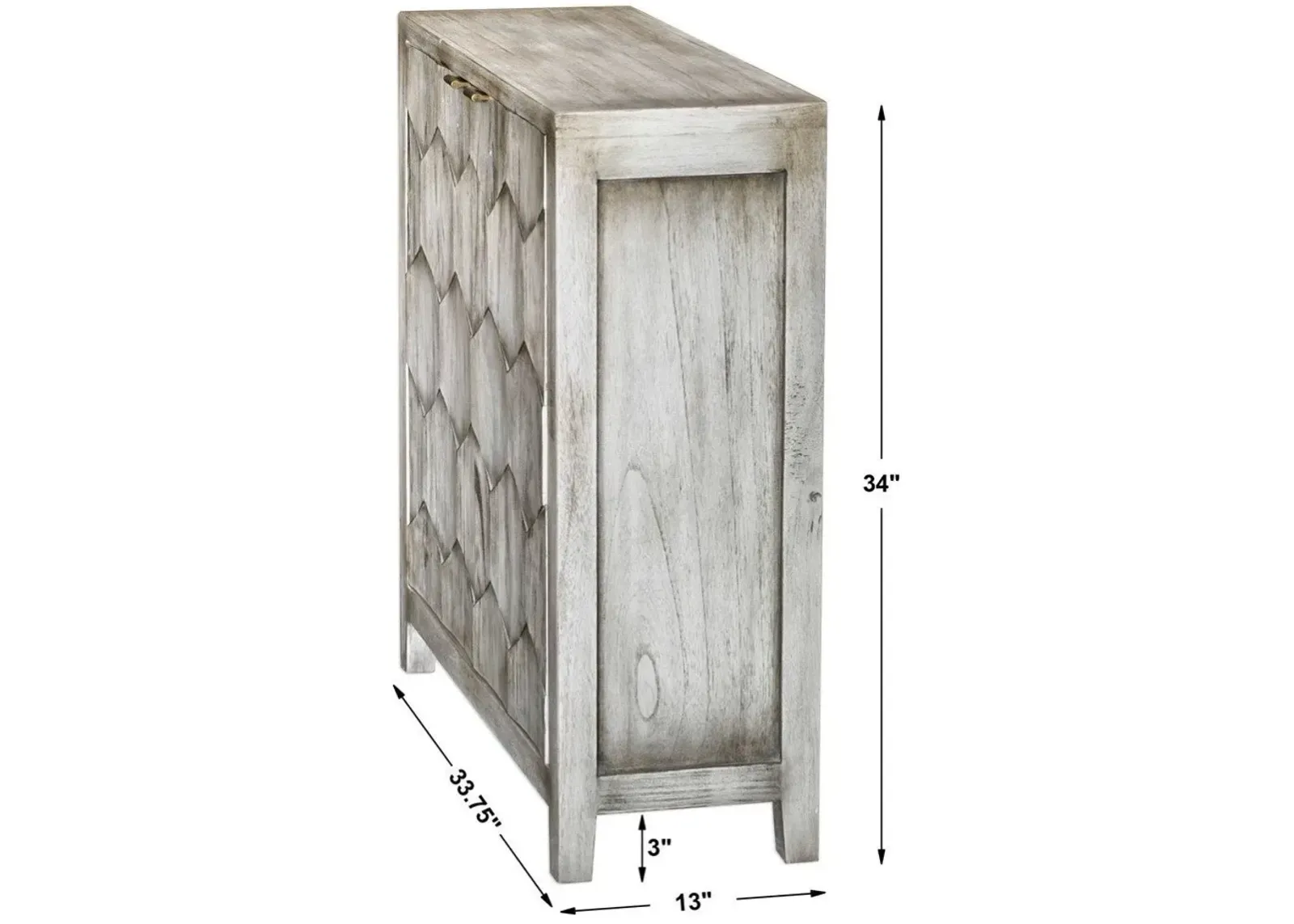 Uttermost Catori Smoked Ivory Accent Cabinet