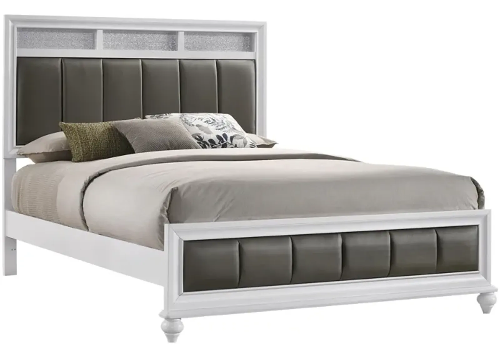 Coaster Barzini Wood California King Panel Bed White