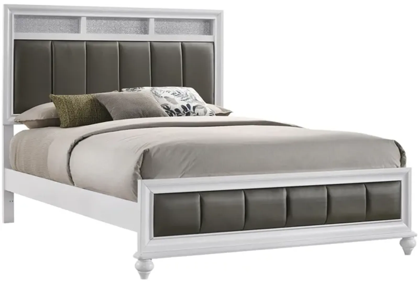 Coaster Barzini Wood California King Panel Bed White