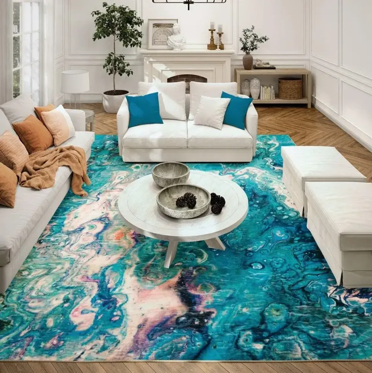 Dalyn Kikiamo Lagoon 5'X8' Area Rug