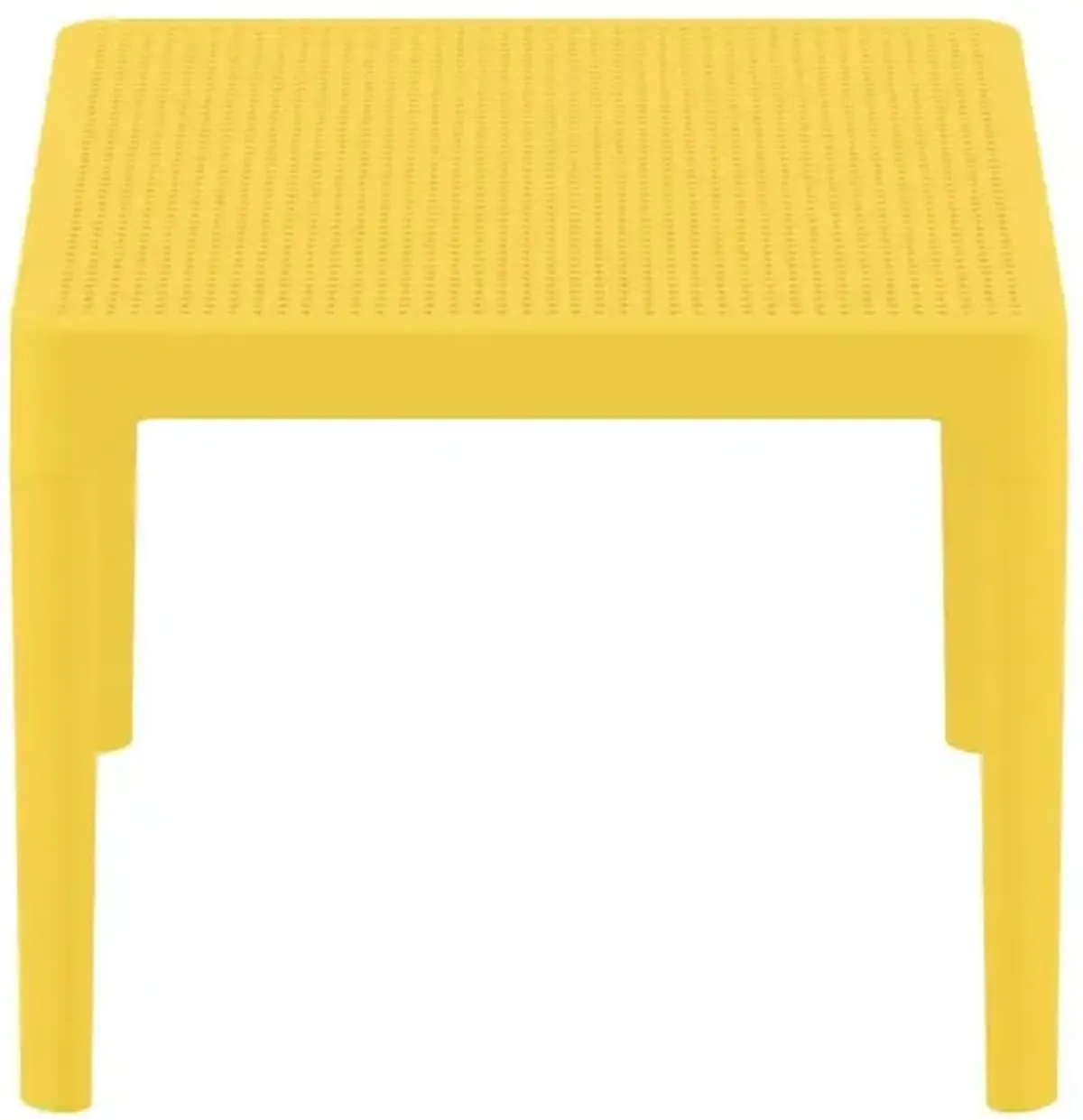 Compamia 24 Inch Outdoor Sky Side Table Yellow