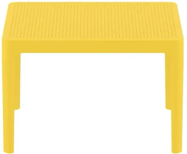 Compamia 24 Inch Outdoor Sky Side Table Yellow