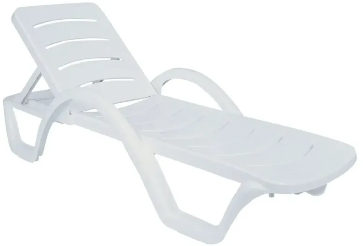 Compamia Sunrise Pool Chaise Lounge Chair White