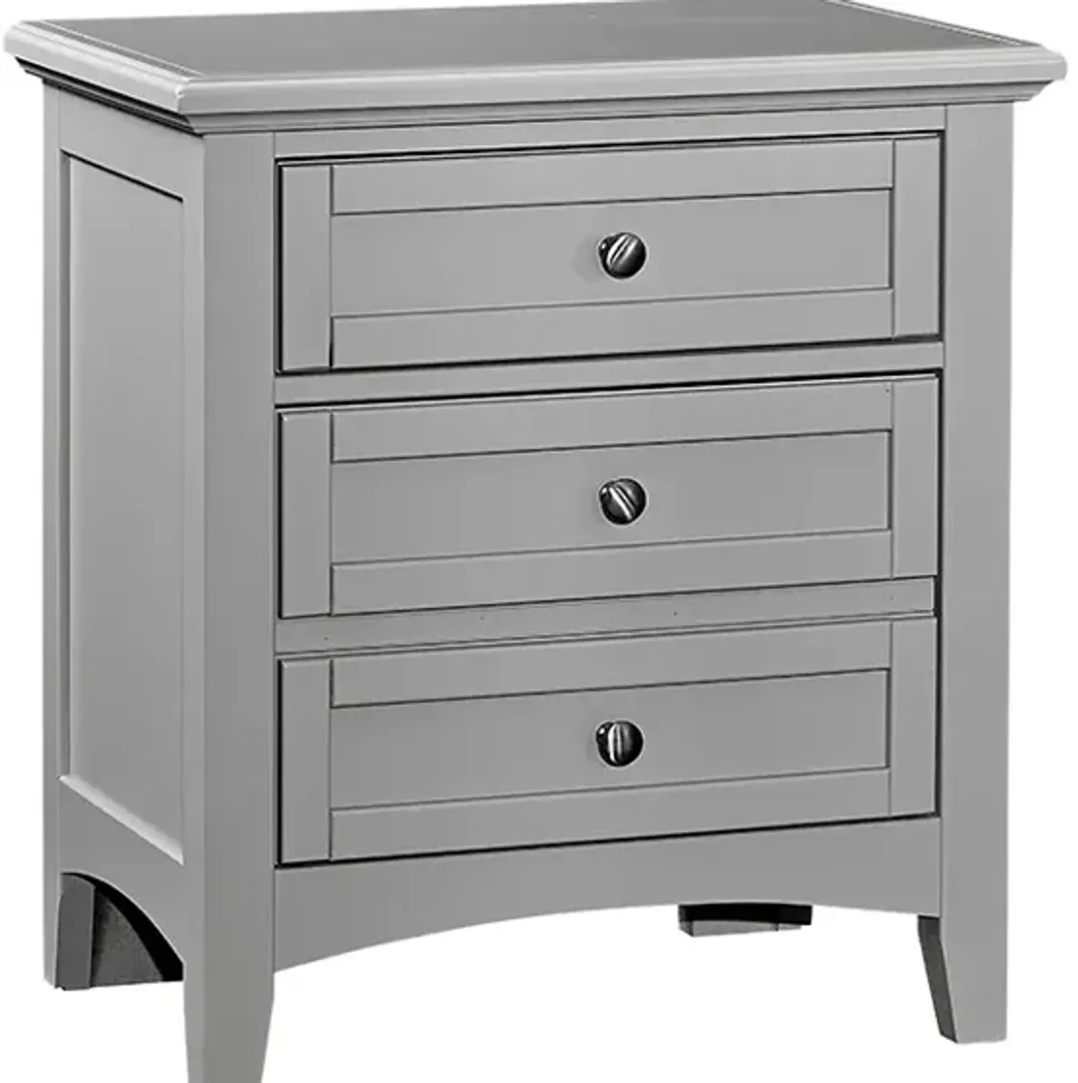 Vaughan-Bassett Bonanza Gray 2-Drawer Nightstand