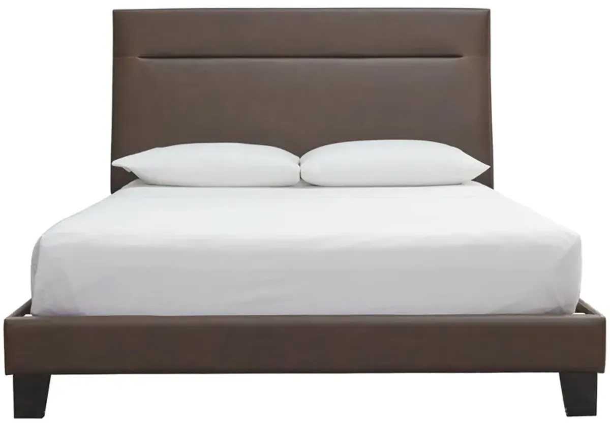 Adelloni Brown King Upholstered Bed