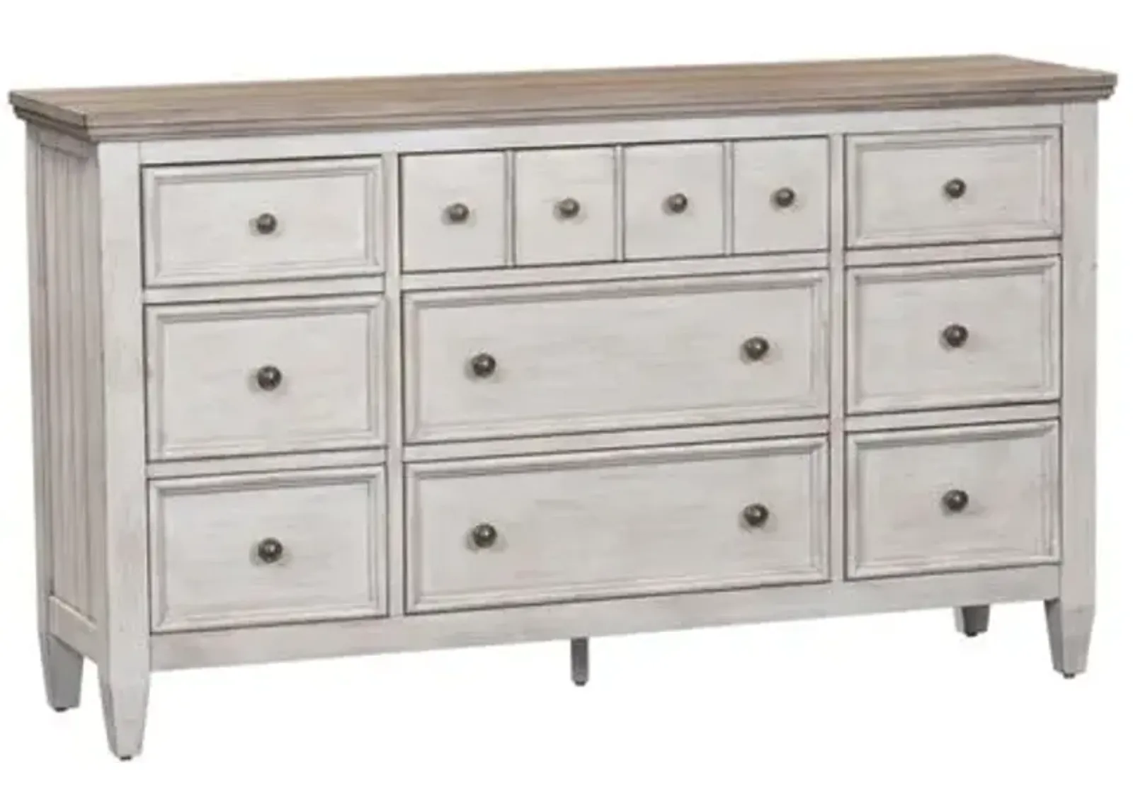 Liberty Furniture Heartland Antique White 9-Drawer Dresser