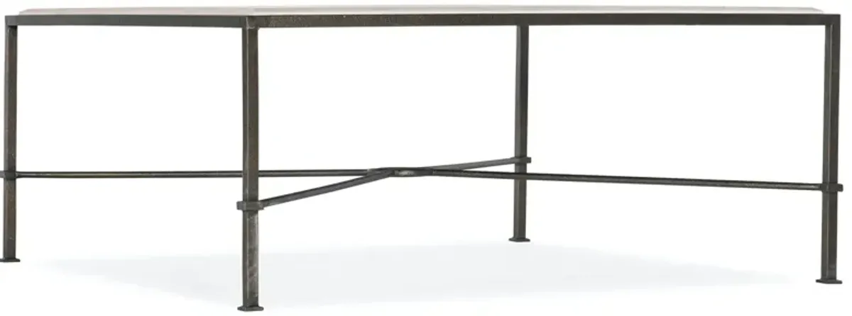 Hooker Furniture Dark Charcoal Textured Cocktail Table