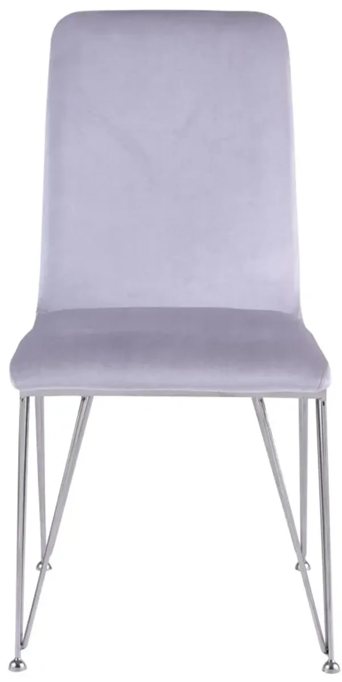 Chintaly Fernanda Grey Contemporary Upholstered Side Chair