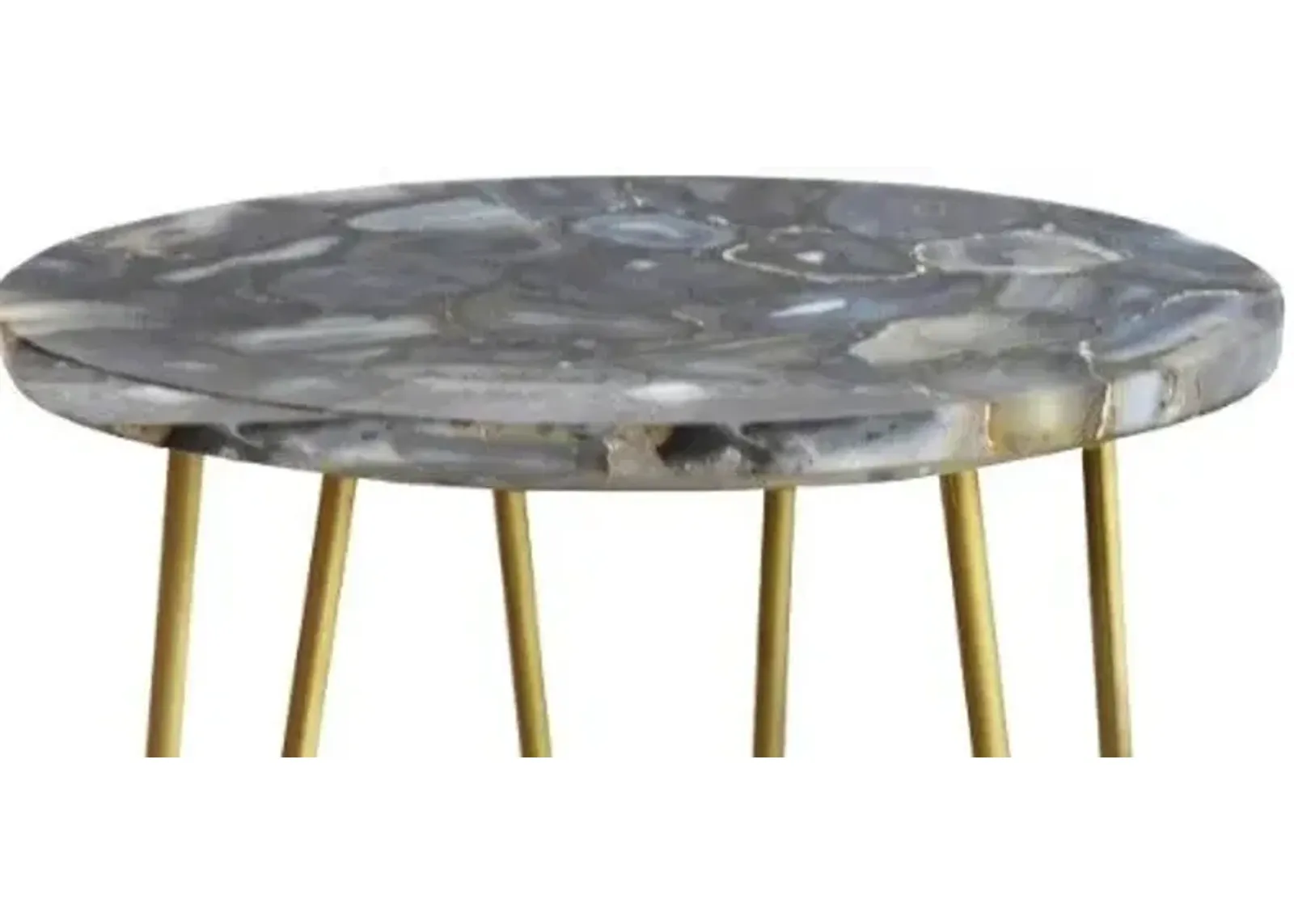 Crestview Bengal Manor Blue/Gold Table