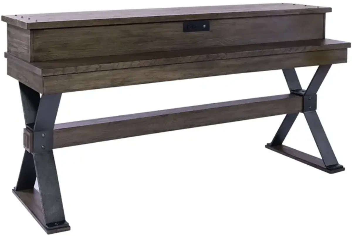 Liberty Furniture Sonoma Road Weather Beaten Bark Console Bar Table