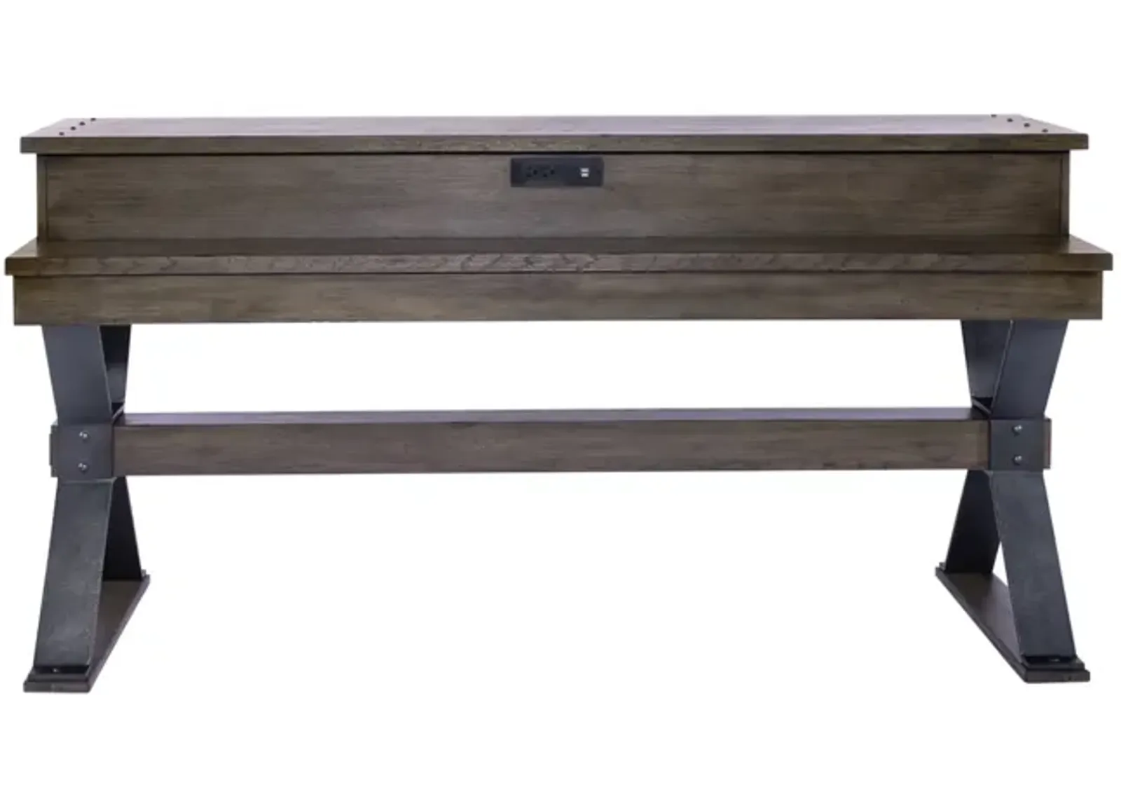 Liberty Furniture Sonoma Road Weather Beaten Bark Console Bar Table