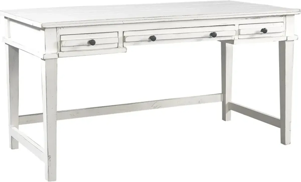 Aspenhome Reeds Farm Weathered White Writing Desk