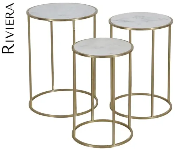 Jofran Riviera Nesting Table Set of 3
