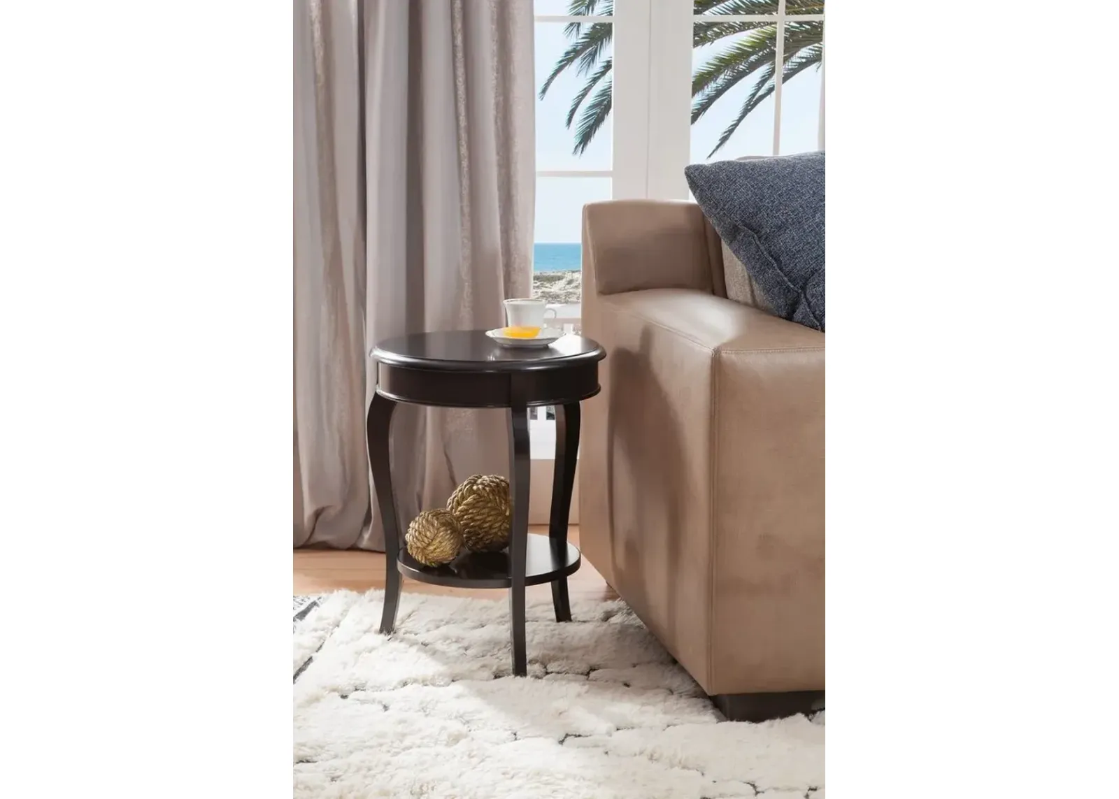 John Thomas Destinations Cambria Accent Table in Black