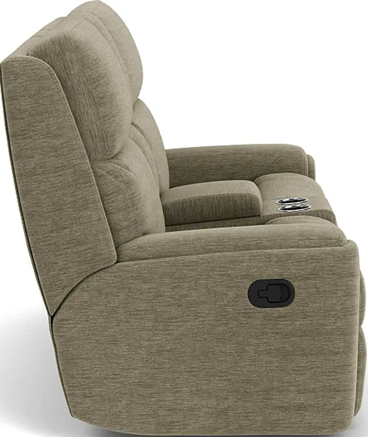 Flexsteel Rio Dune Reclining Loveseat with Console