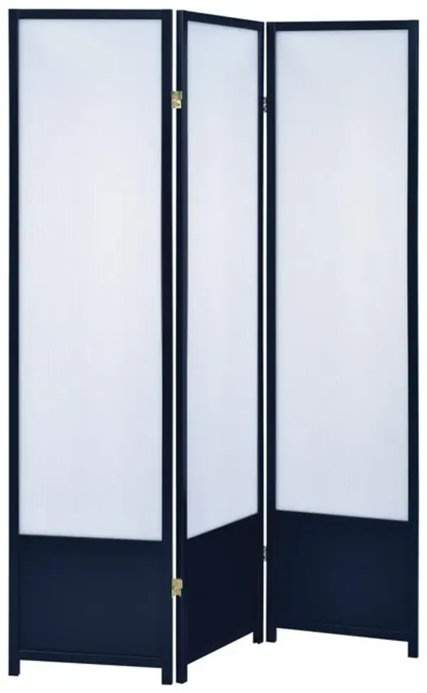 Coaster 3-Panel Room Divider White/Black White