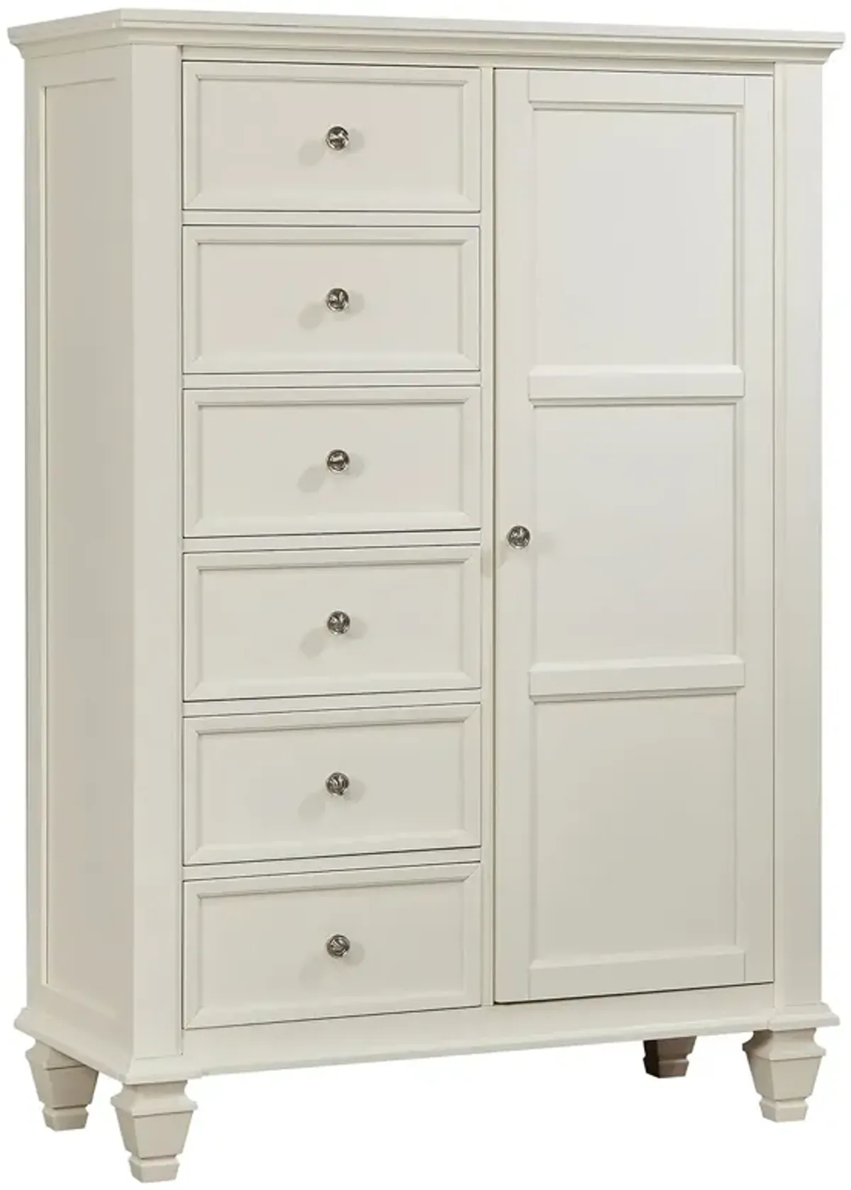 Coaster Sandy Beach 8-Drawer Door Chest Cream White