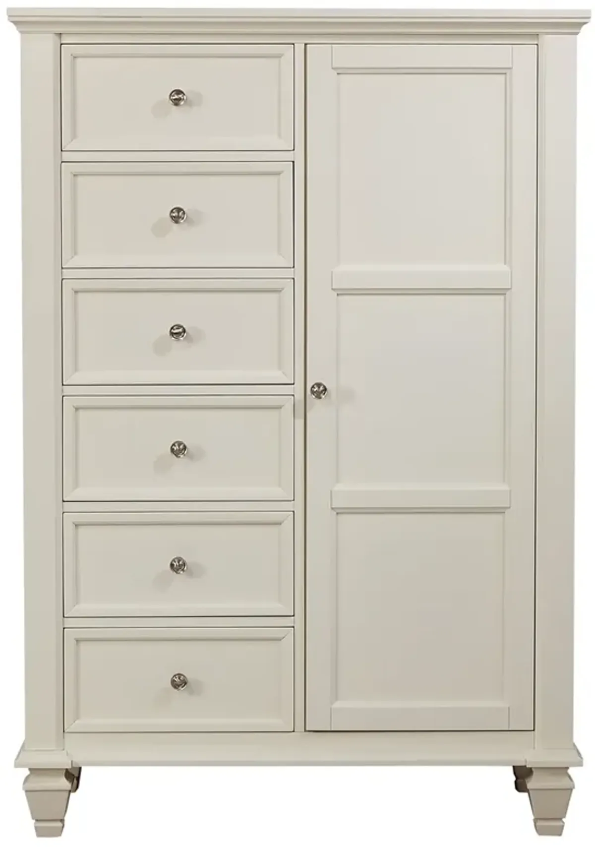 Coaster Sandy Beach 8-Drawer Door Chest Cream White
