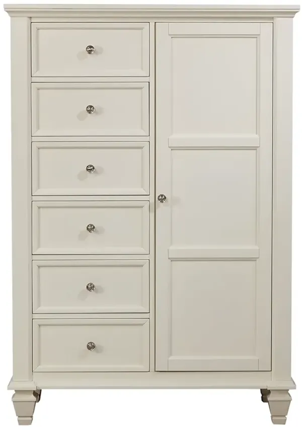 Coaster Sandy Beach 8-Drawer Door Chest Cream White