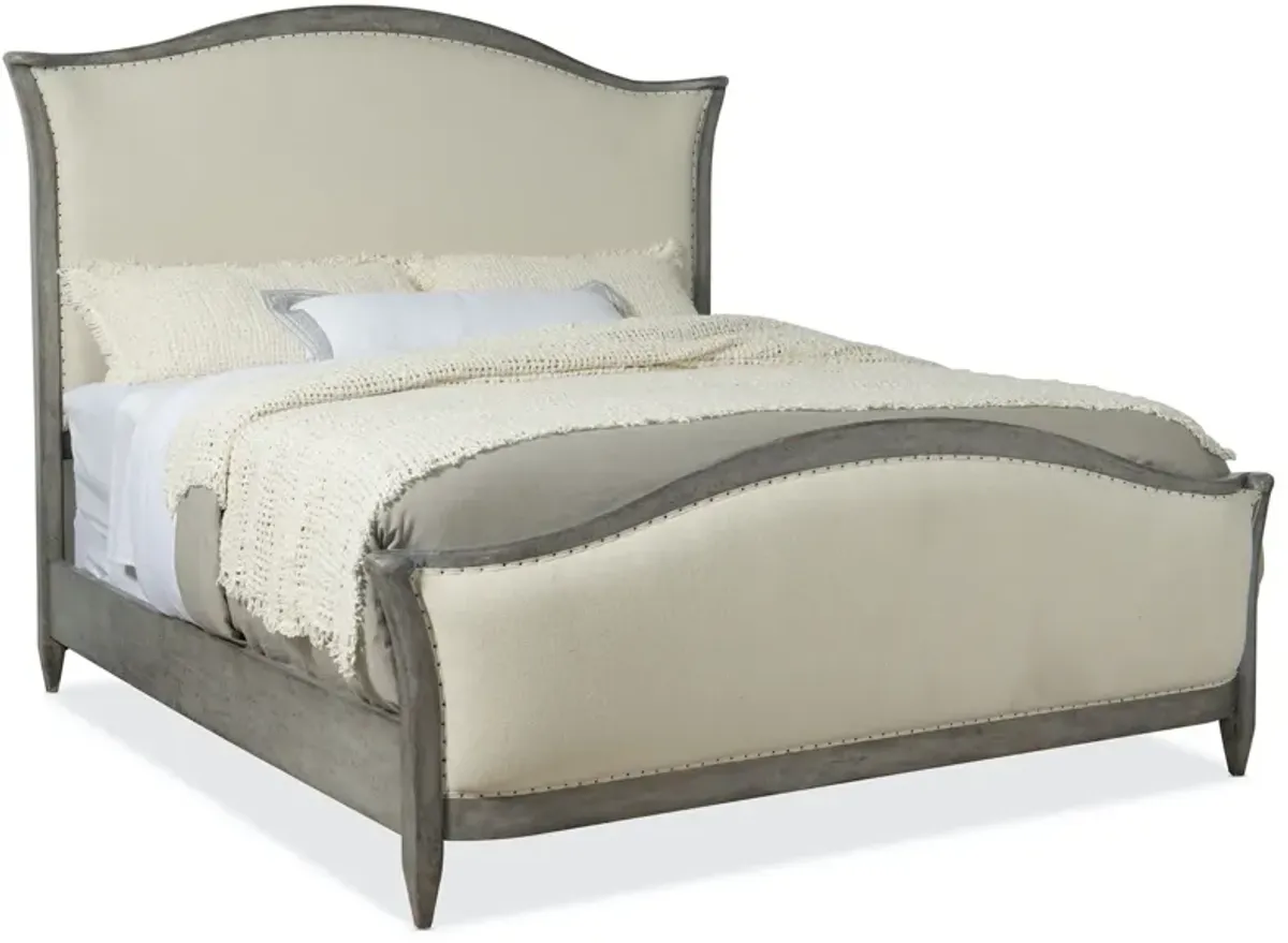 Hooker Furniture Ciao Bella Queen Upholstered Bed Speckled Gray