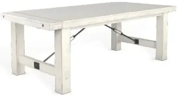 Sunny Designs Marina White Sand Extension Dining Table