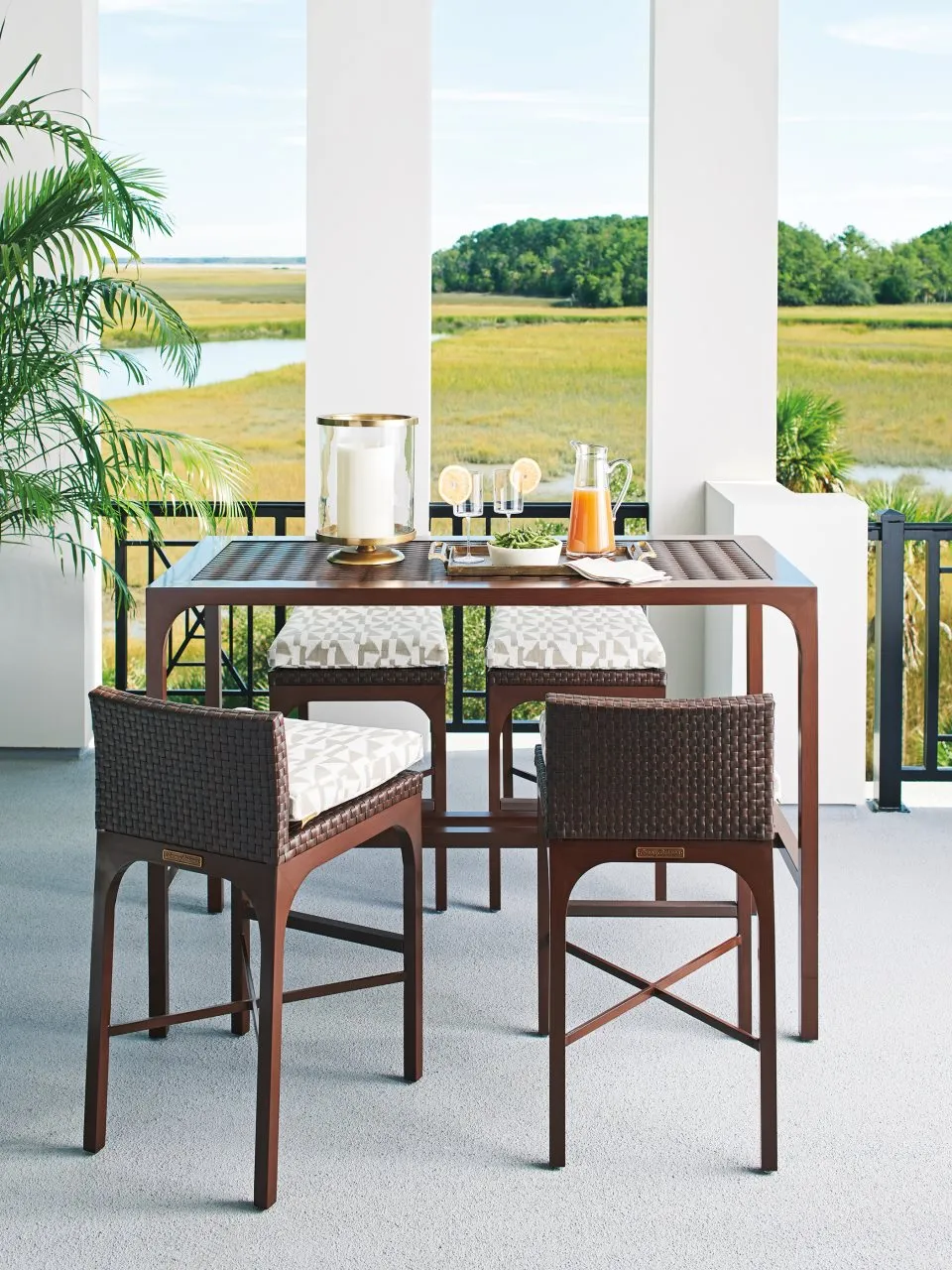 ABACO OUTDOOR HIGH/LOW BISTRO TABLE