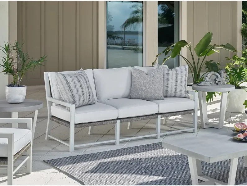 COASTAL LIVING OUTDOOR TYBEE CHALK ALUMINUM SOFA