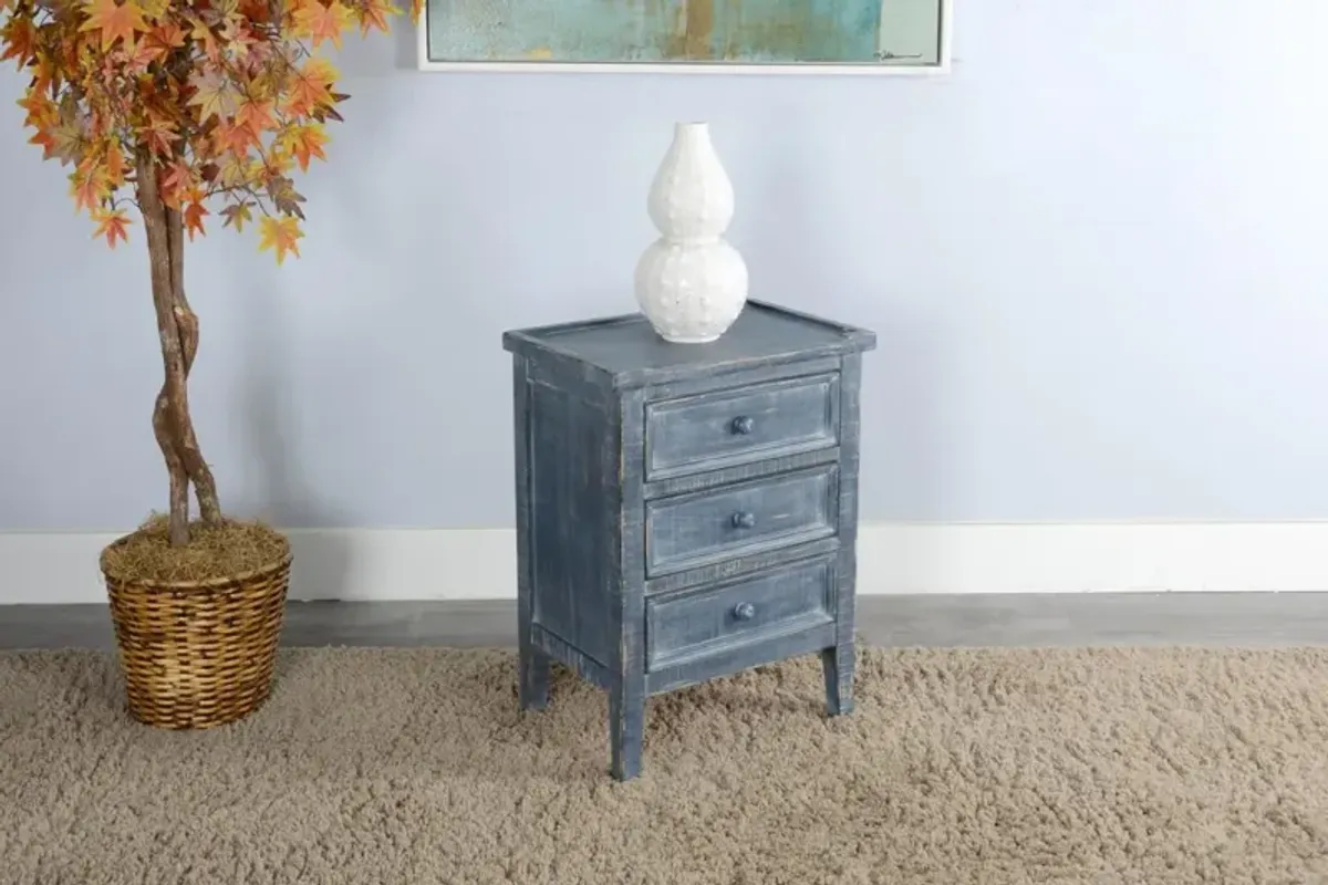 Sunny Designs Marina 26 Inch Ocean Blue End Table