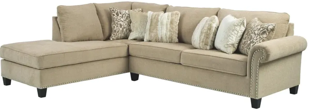 Ashley Dovemont 2-Piece Sectional with Chaise Left-Arm Facing Putty