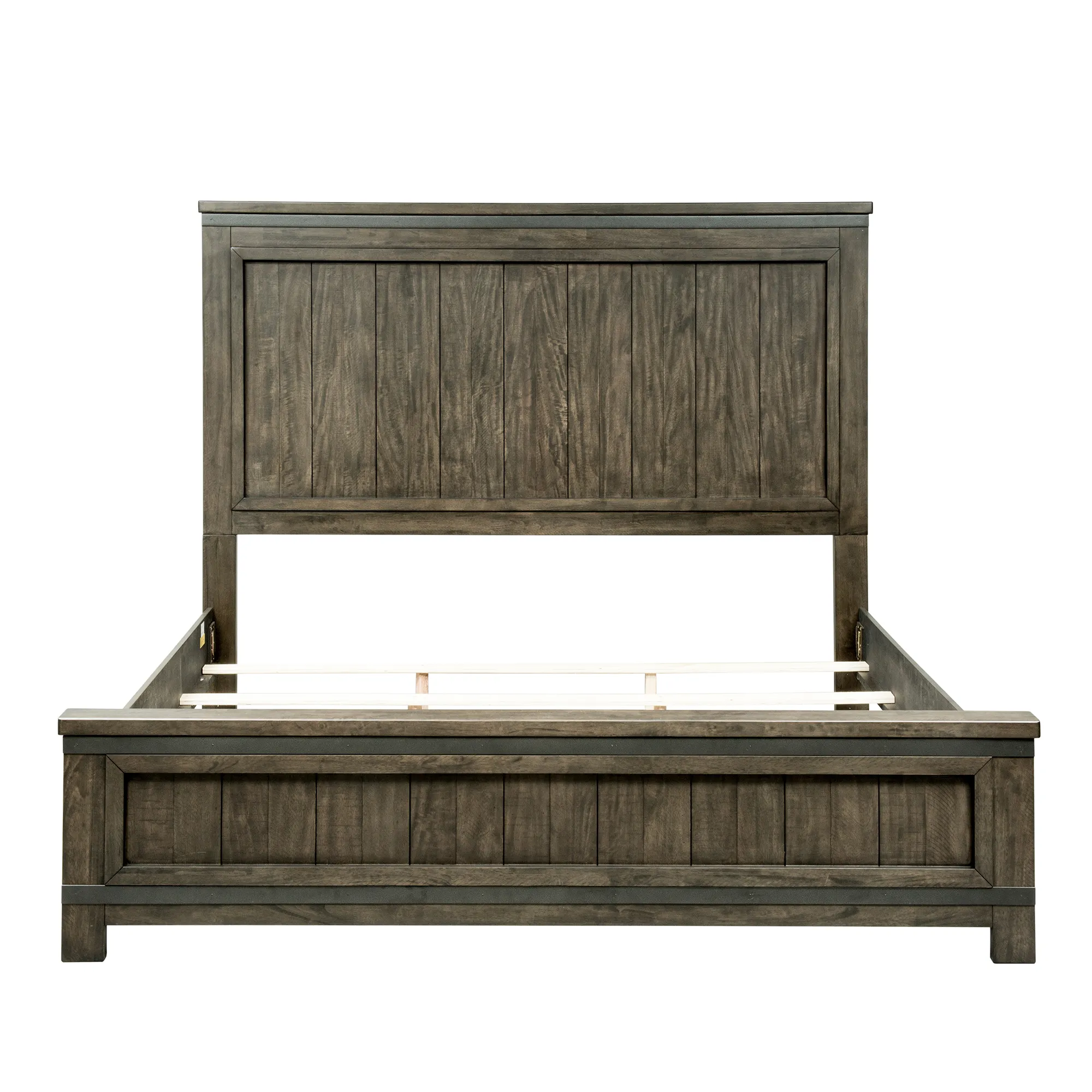 KING CALIFORNIA PANEL BED DRESSER & MIRROR NIGHT STAND - THORNWOOD HILLS