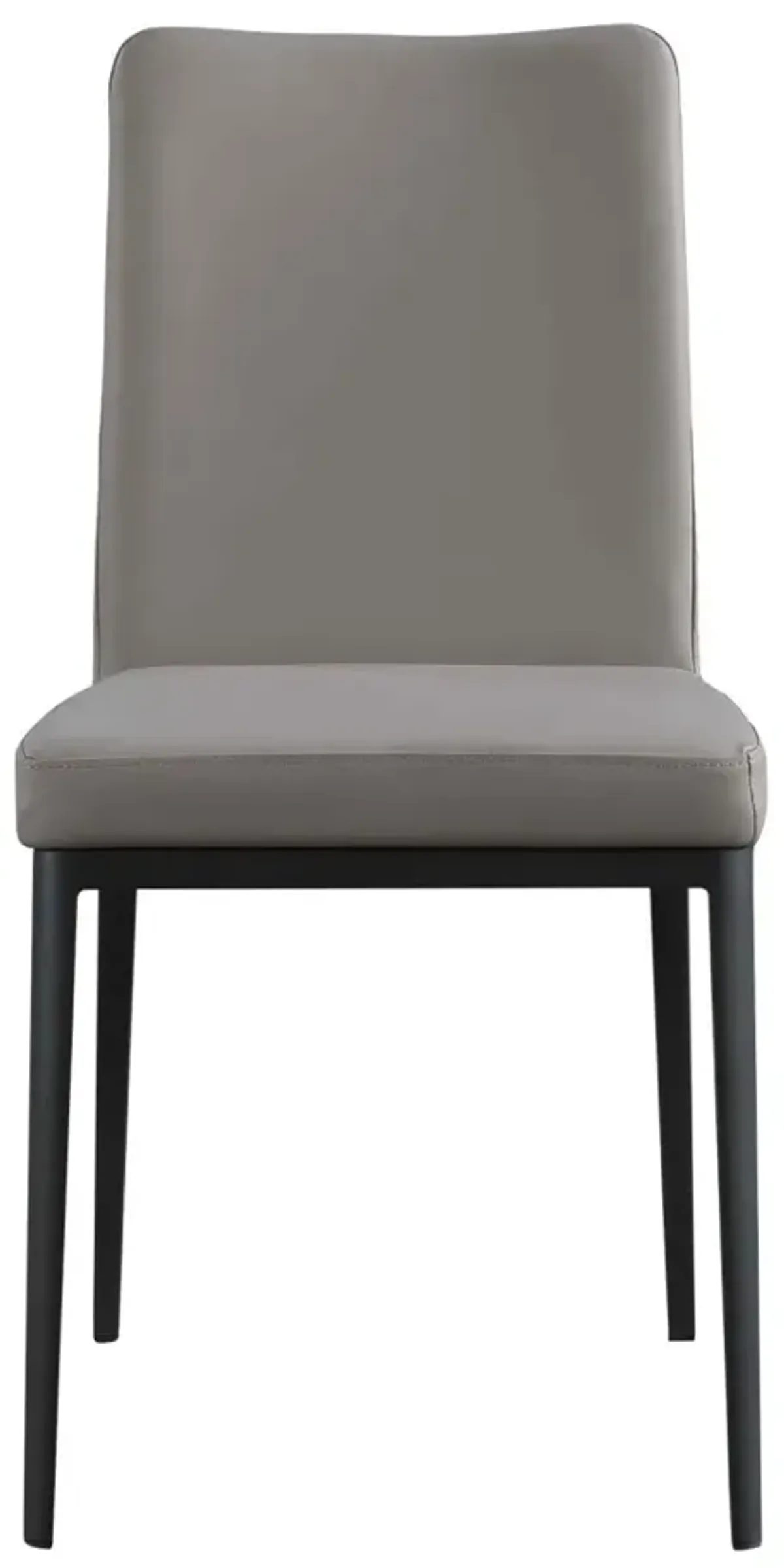 Chintaly Katalina Diamond Stitched Back Side Chair with Steel Legs