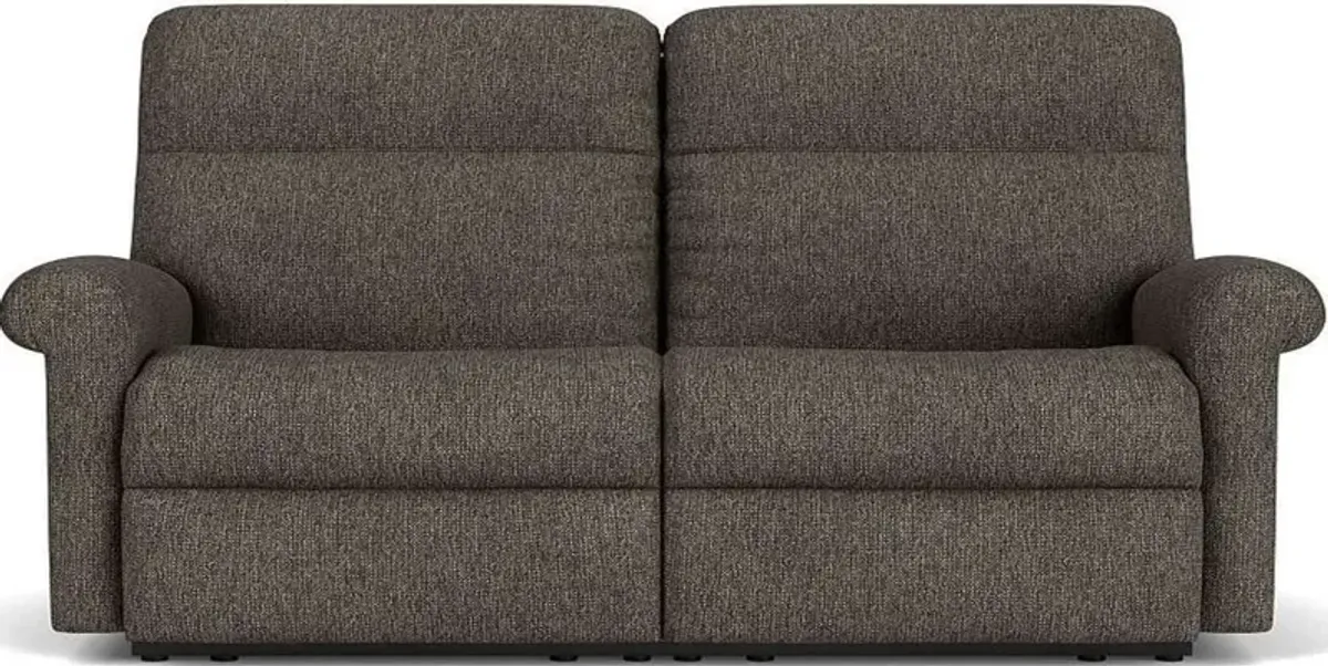 Flexsteel Davis Gray Ash Reclining Loveseat