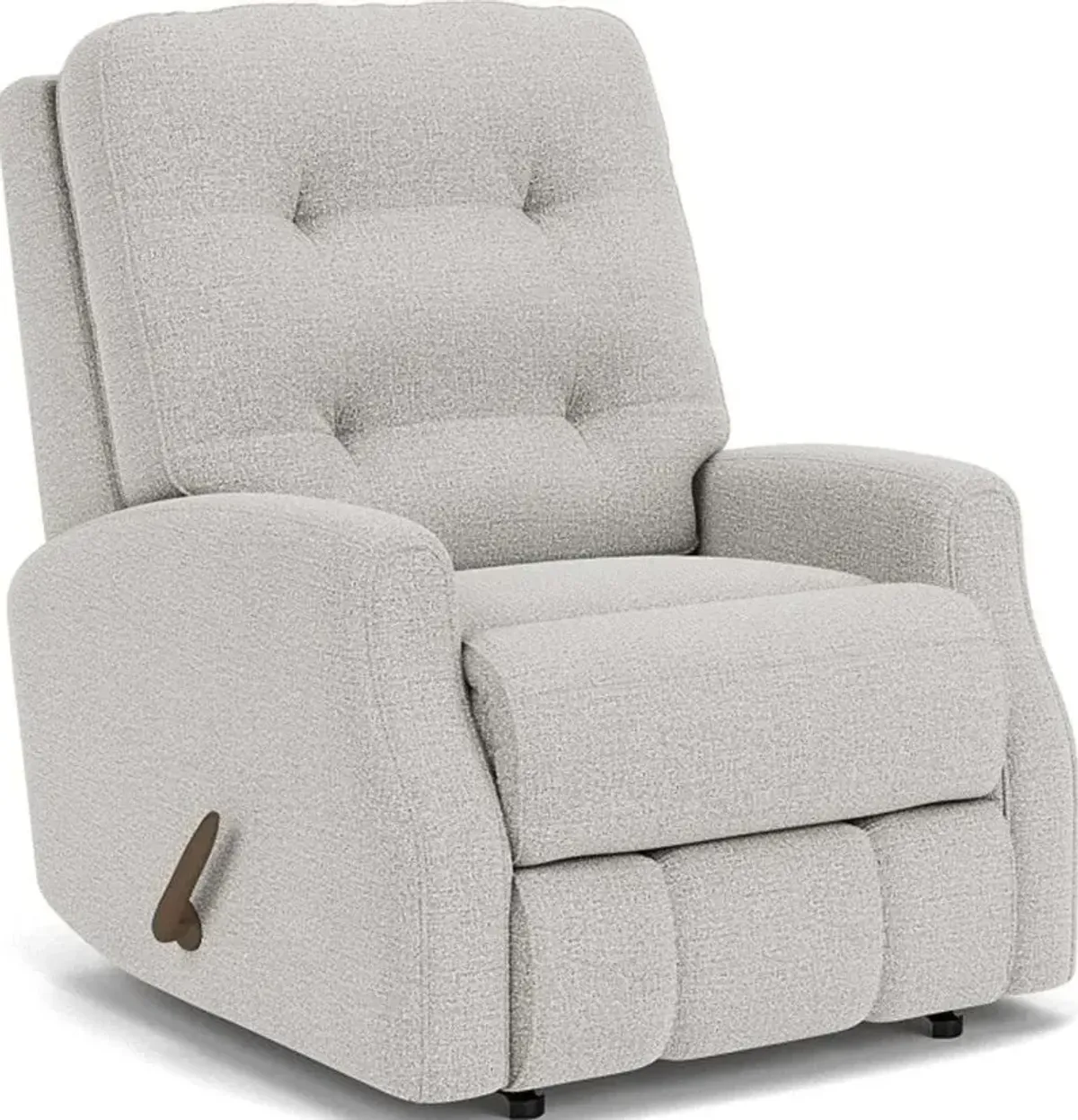 Flexsteel Devon Silver Glacier Rocking Manual Recliner