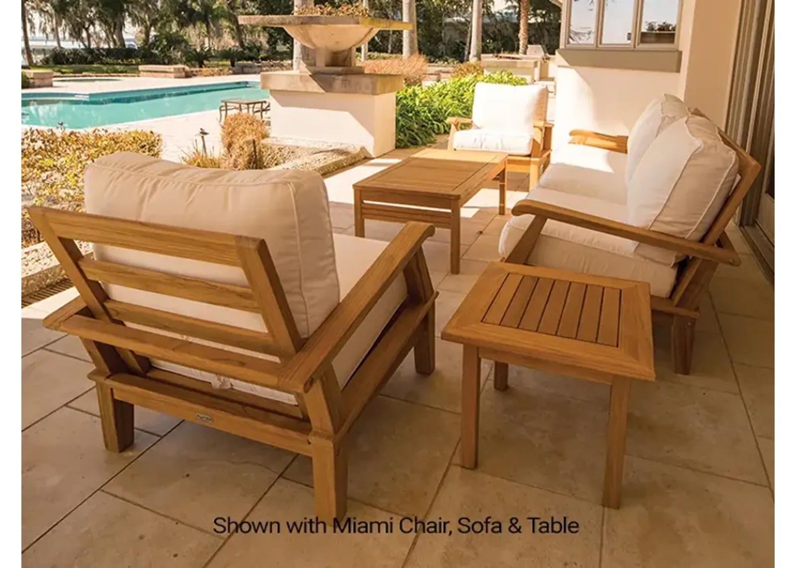 Royal Teak Miami Outdoor Side Square Table