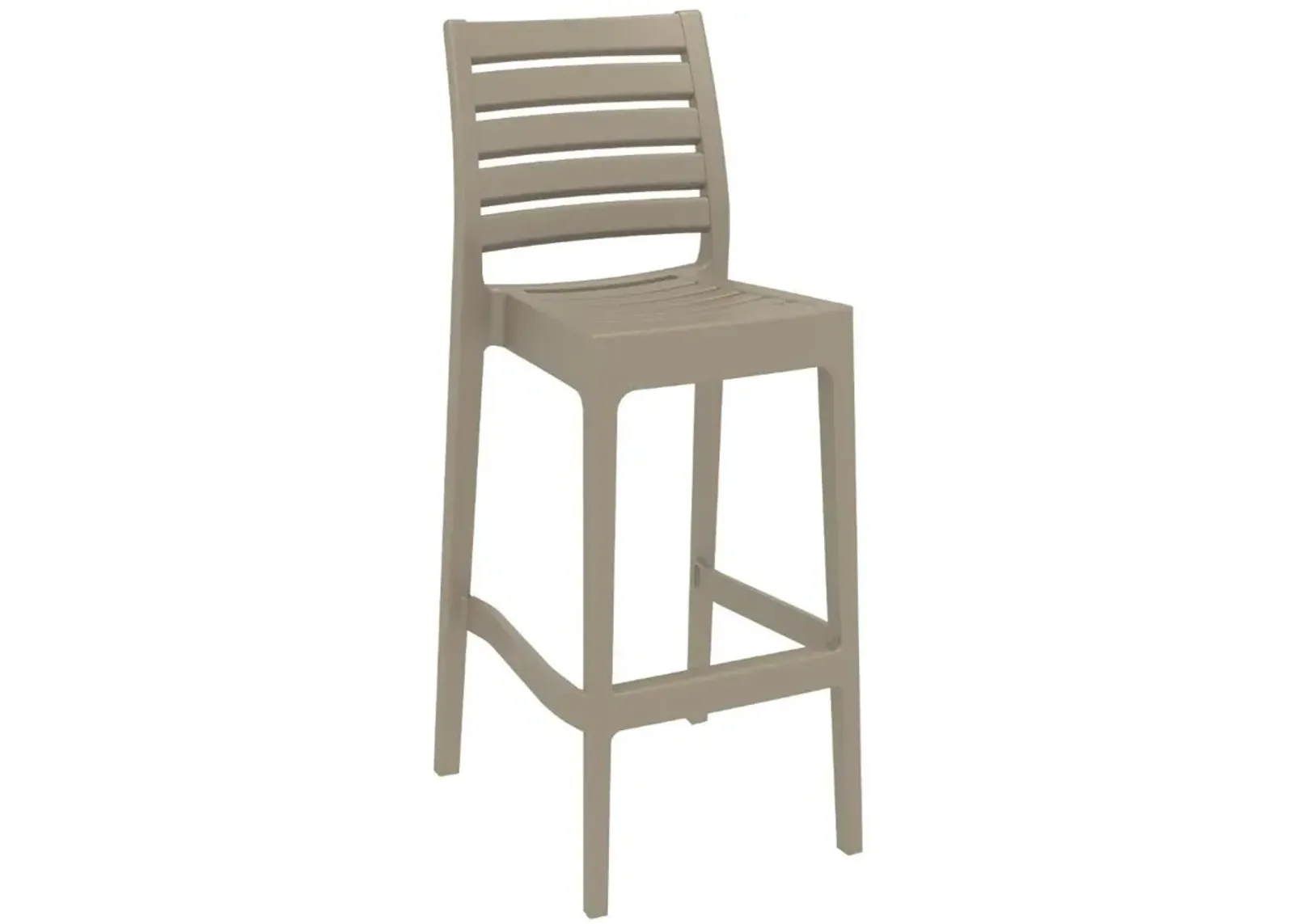 Compamia Sky Ares Square Bar Set with 2 Barstools Taupe