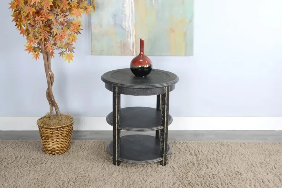 Sunny Designs Marina Black Sand Side Table