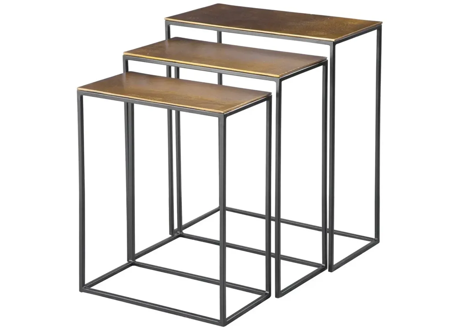 Uttermost Coreene 3-Piece Gold Nesting Tables