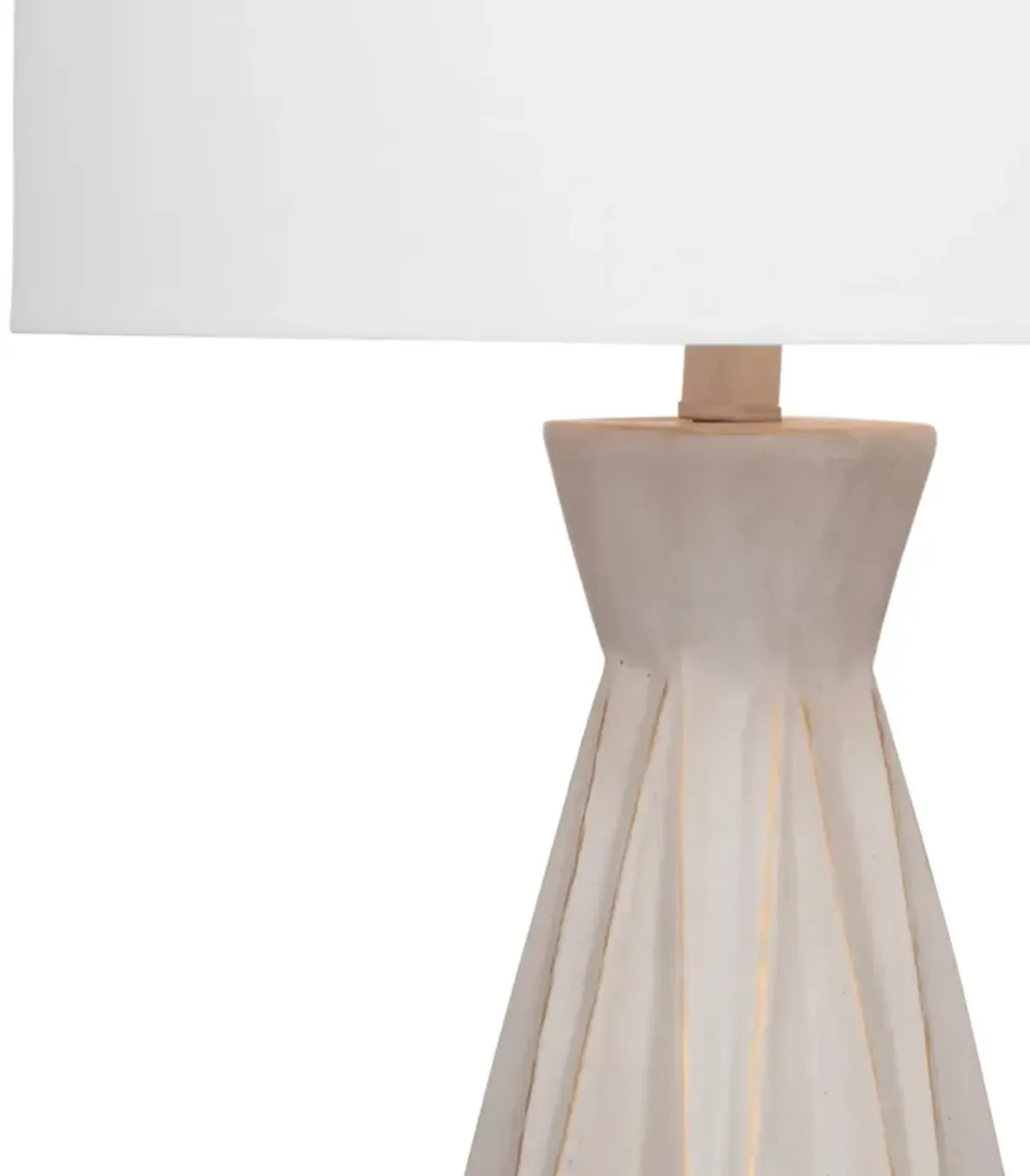 Bassett Mirror Branka Cement with Gold Branka Table Lamp